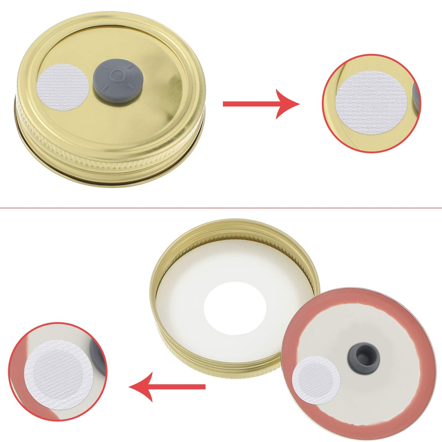 Synthetic Filter Paper Stickers 0.3m Filter Disc and 100 Injection Ports
